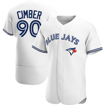 Adam Cimber Men's Authentic Toronto Blue Jays White Home Jersey