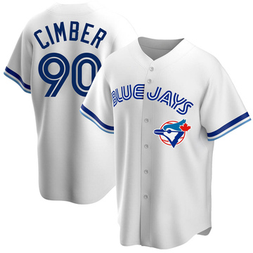 Adam Cimber Men's Replica Toronto Blue Jays White Home Cooperstown Collection Jersey