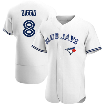Cavan Biggio Men's Authentic Toronto Blue Jays White Home Jersey