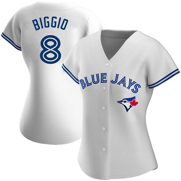 Cavan Biggio Women's Authentic Toronto Blue Jays White Home Jersey