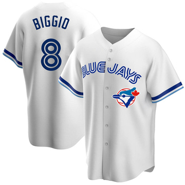 Cavan Biggio Youth Replica Toronto Blue Jays White Home Cooperstown Collection Jersey