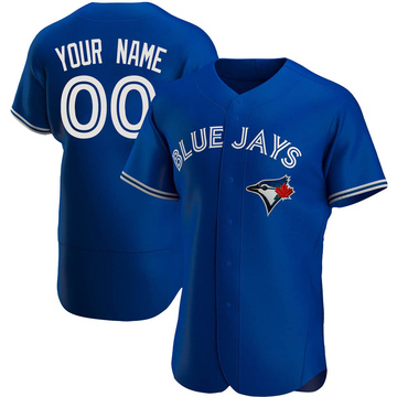 Custom Men's Authentic Toronto Blue Jays Royal Alternate Jersey