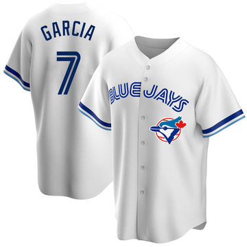 Damaso Garcia Men's Replica Toronto Blue Jays White Home Cooperstown Collection Jersey