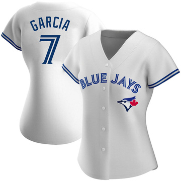 Damaso Garcia Women's Authentic Toronto Blue Jays White Home Jersey