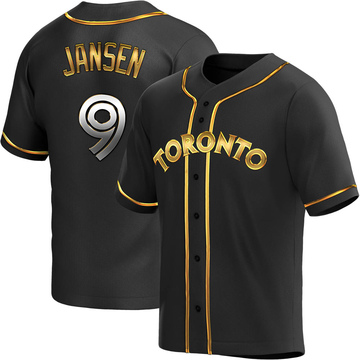 Danny Jansen Men's Replica Toronto Blue Jays Black Golden Alternate Jersey