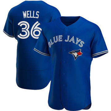 David Wells Men's Authentic Toronto Blue Jays Royal Alternate Jersey