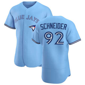 Davis Schneider Men's Authentic Toronto Blue Jays Blue Powder Alternate Jersey