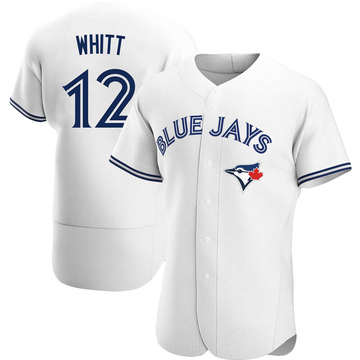 Ernie Whitt Men's Authentic Toronto Blue Jays White Home Jersey