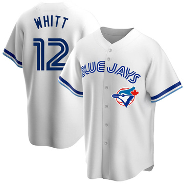 Ernie Whitt Youth Replica Toronto Blue Jays White Home Cooperstown Collection Jersey