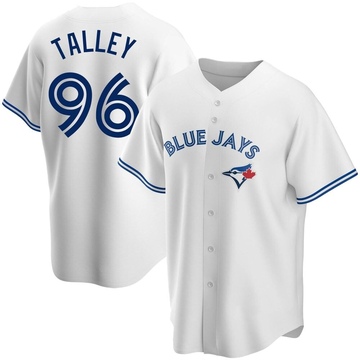 Jason Michael Talley Men's Replica Toronto Blue Jays White Home Jersey