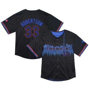 Nick Robertson Toddler Limited Toronto Blue Jays Black 2024 City Connect Jersey