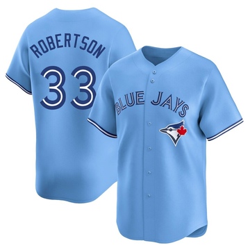 Nick Robertson Youth Limited Toronto Blue Jays Blue Powder Alternate Jersey