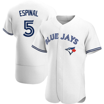 Santiago Espinal Men's Authentic Toronto Blue Jays White Home Jersey