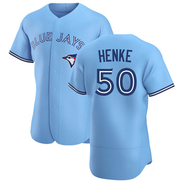 Tom Henke Men's Authentic Toronto Blue Jays Blue Powder Alternate Jersey