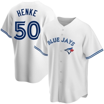 Tom Henke Men's Replica Toronto Blue Jays White Home Jersey