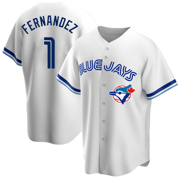 Tony Fernandez Men's Replica Toronto Blue Jays White Home Cooperstown Collection Jersey