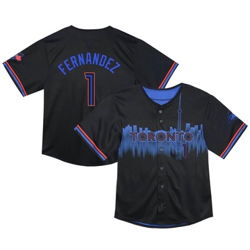 Tony Fernandez Toddler Limited Toronto Blue Jays Black 2024 City Connect Jersey