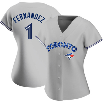 Tony Fernandez Women's Authentic Toronto Blue Jays Gray Road Jersey