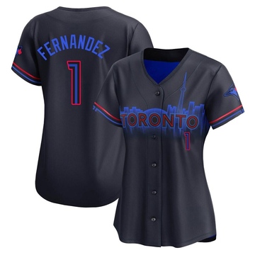 Tony Fernandez Women's Limited Toronto Blue Jays Black 2024 City Connect Jersey