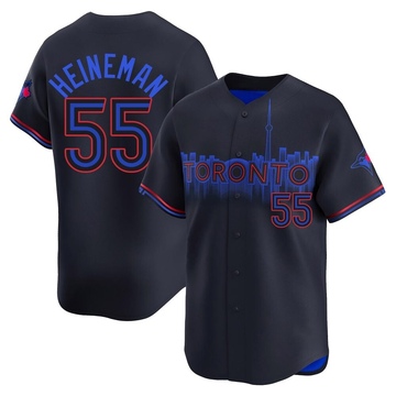 Tyler Heineman Men's Limited Toronto Blue Jays Black 2024 City Connect Jersey