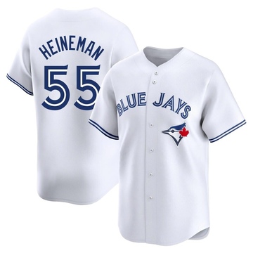 Tyler Heineman Men's Limited Toronto Blue Jays White Home Jersey