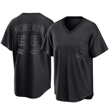 Tyler Heineman Men's Replica Toronto Blue Jays Black Pitch Fashion Jersey