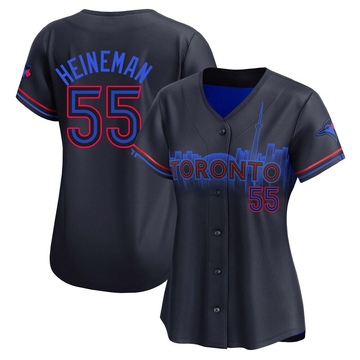 Tyler Heineman Women's Limited Toronto Blue Jays Black 2024 City Connect Jersey