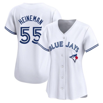 Tyler Heineman Women's Limited Toronto Blue Jays White Home Jersey