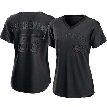 Tyler Heineman Women's Replica Toronto Blue Jays Black Pitch Fashion Jersey