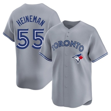Tyler Heineman Youth Limited Toronto Blue Jays Gray Away Jersey