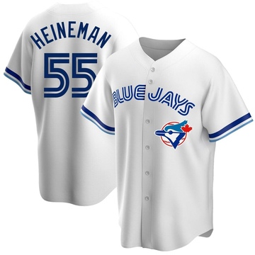 Tyler Heineman Youth Replica Toronto Blue Jays White Home Cooperstown Collection Jersey