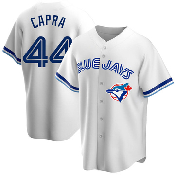 Vinny Capra Men's Replica Toronto Blue Jays White Home Cooperstown Collection Jersey