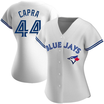 Vinny Capra Women's Replica Toronto Blue Jays White Home Jersey
